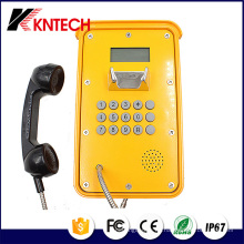 Teléfono del túnel Teléfono de VoIP Knsp-16 LCD Impermeable Teléfono robusto industrial